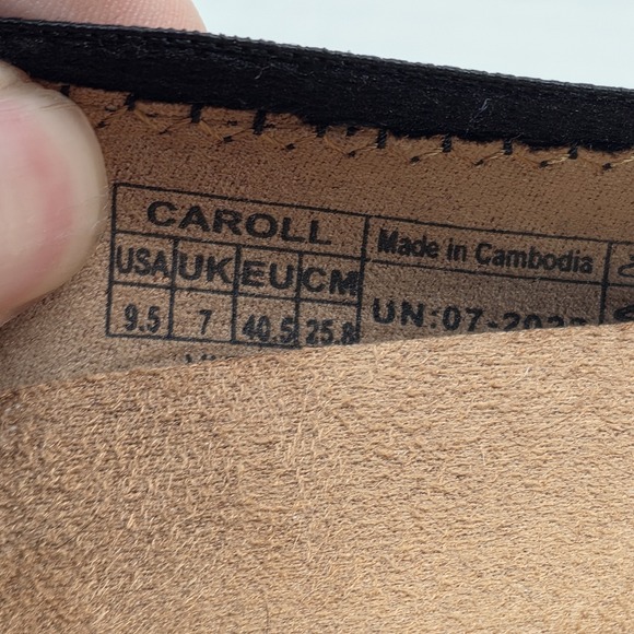 Vionic Caroll Women's 9.5 Black Leather Ballet Flats Orthotic Comfort - Picture 2 of 12